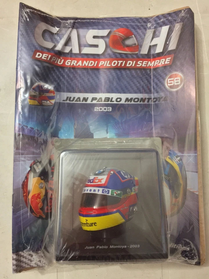 NEW RARE 1:5 Casco Helmet F1 JUAN PABLO MONTOYA 2003 SPARK no Minichamps - Immagine 3 di 4