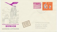 BUNDESREPUBLIK 1957 Erstflug Dt.Lufthansa m. Convair CV-440 „FRANKFURT - ZÜRICH"
