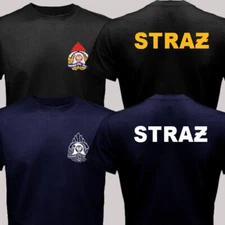 Poland State Fire Service Państwowa Straż Pożarna Firefighter Polish T-shirt
