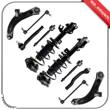 Complete Front Struts Shocks Control Arm Tie rod Sway Bar For 07-12 Nissan Versa