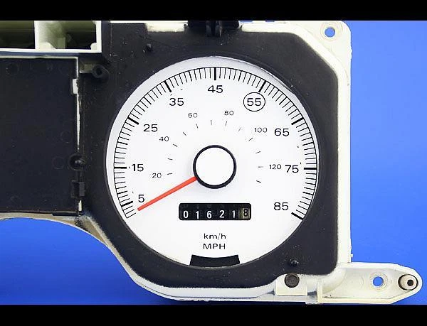 Medidores de cara blanca para Ford Fairmont 1978-1980 85 MPH Foto 3 de 4
