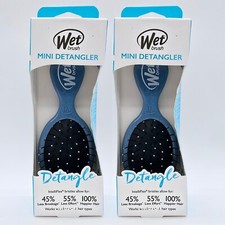 Lot Of 2 Wet Brush Mini Detangler - Blue