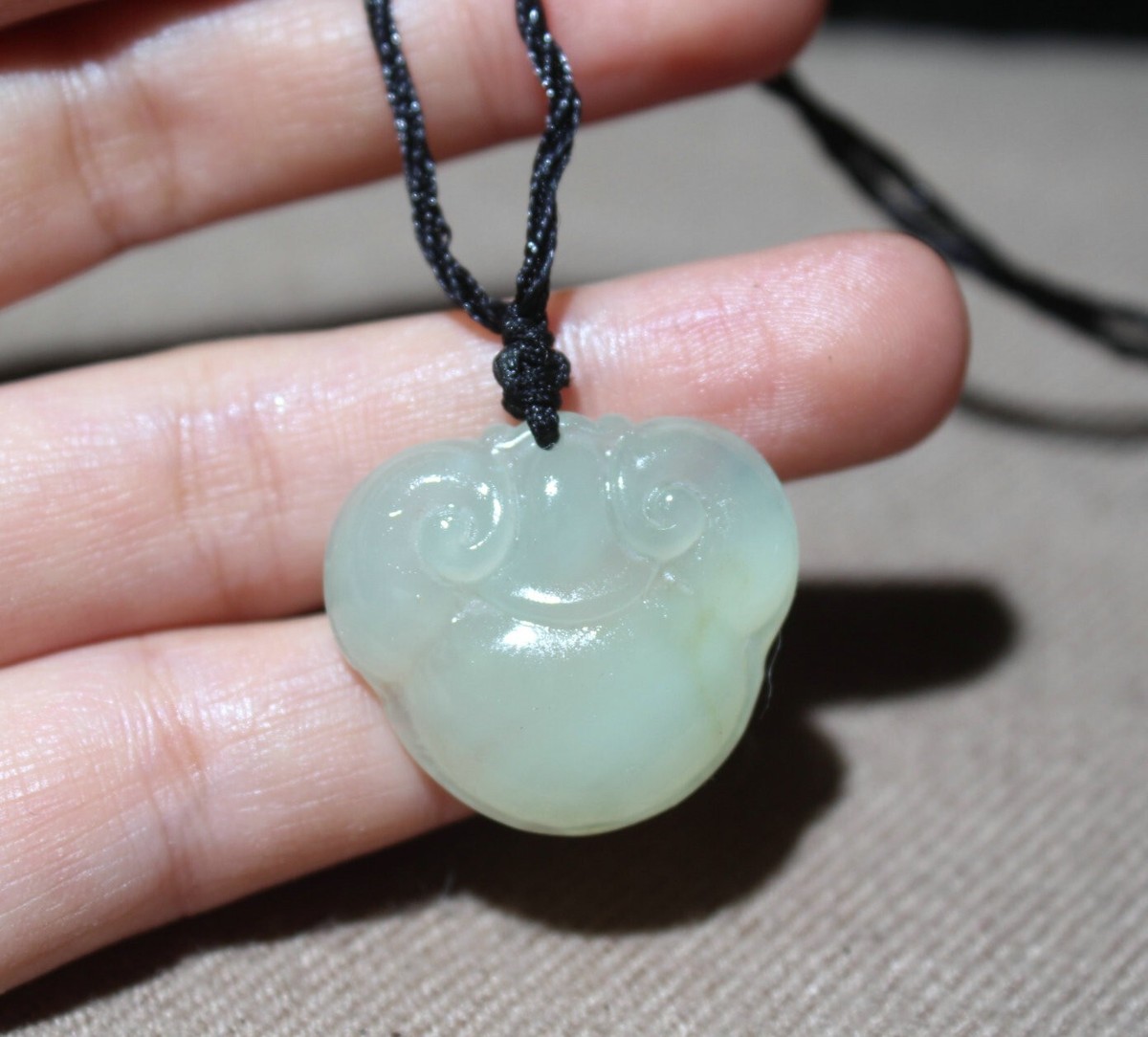China antique Hetian jade pendant collect natural jade Necklace ruyi pendant