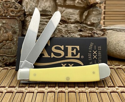 Case XX USA Smooth Yellow Wild Mustang Stainless Trapper Knife | eBay