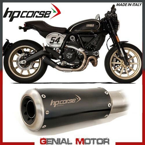 Tubo De Escape Hp Corse Gp07 Ghiera Negro Ducati Scrambler 800 2019 19 - Imagen 1 de 5