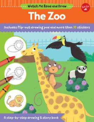 Watch Me Read and Draw: The Zoo: A step-by-step drawing & story book - VERY GOOD
