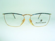 Nazareno Gabrielli, luxury eyeglasses, square, oval, frames, Gold plated vintage