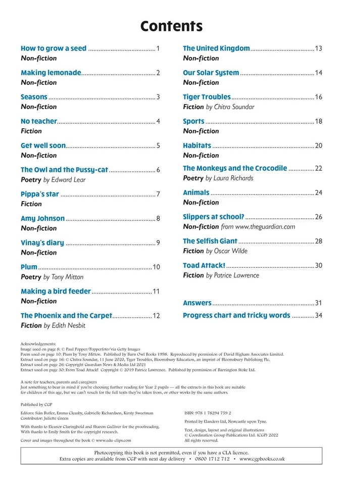 KS1 Year 2 English Targeted Reading Comprehension Book 1 with Answer Ages 6-7 - Image 2 of 4