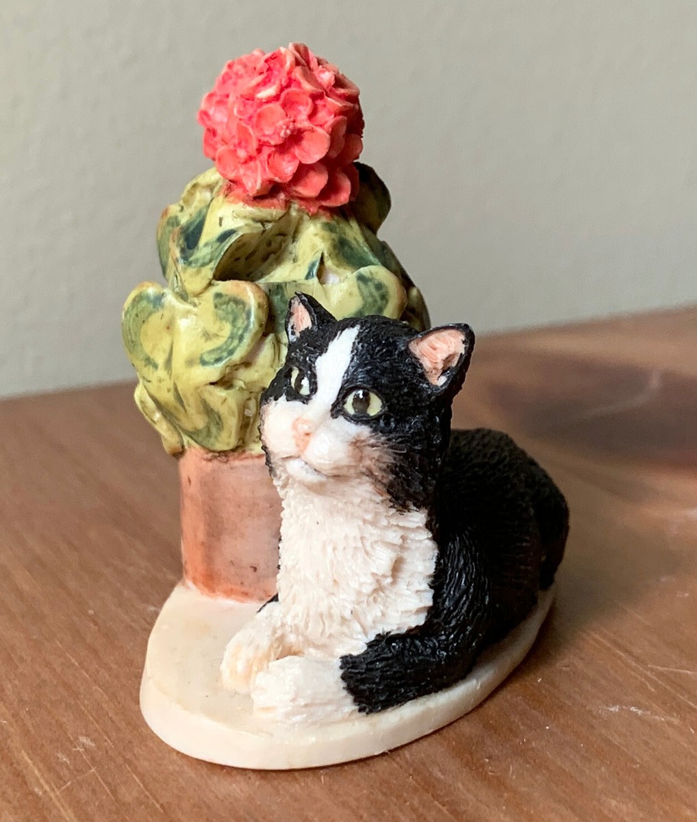 vtg1989 rfd america schmid bfa scotland snowshoe cat plant figurine lowell  davis | eBay