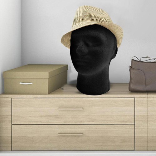Practical Male Foam Mannequin Head Model Hat Wig Glasses Stand Display Rack hot - Picture 5 of 12