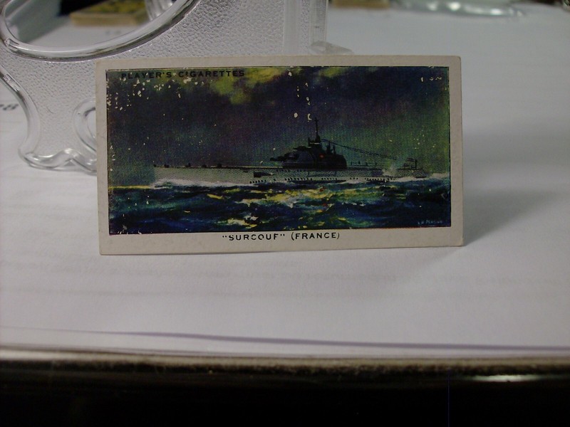 1939 Player's Modern Naval Craft #22 - "Surcouf"  (615)