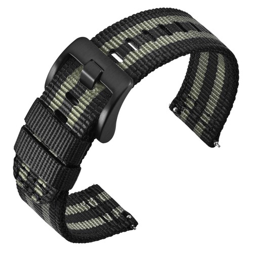 ANNEFIT Weave Nylon Watchband 18mm 19mm 20mm 22mm 24mm,Quick Release Watch Strap - Picture 150 of 229