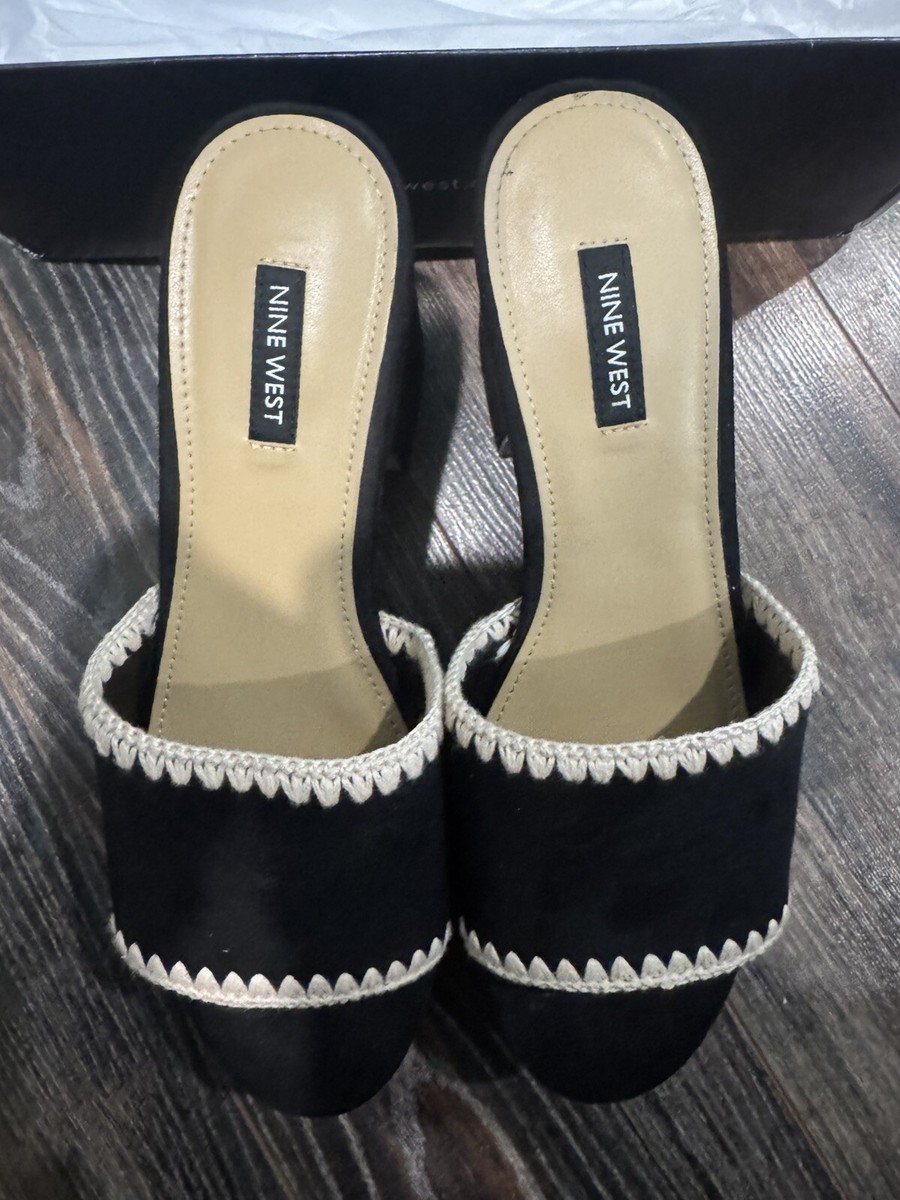 【NINE WEST】Yickie プラットフォーム サンダル Nine West Women's Yickie Platform Slide Wedge Sandal Black
