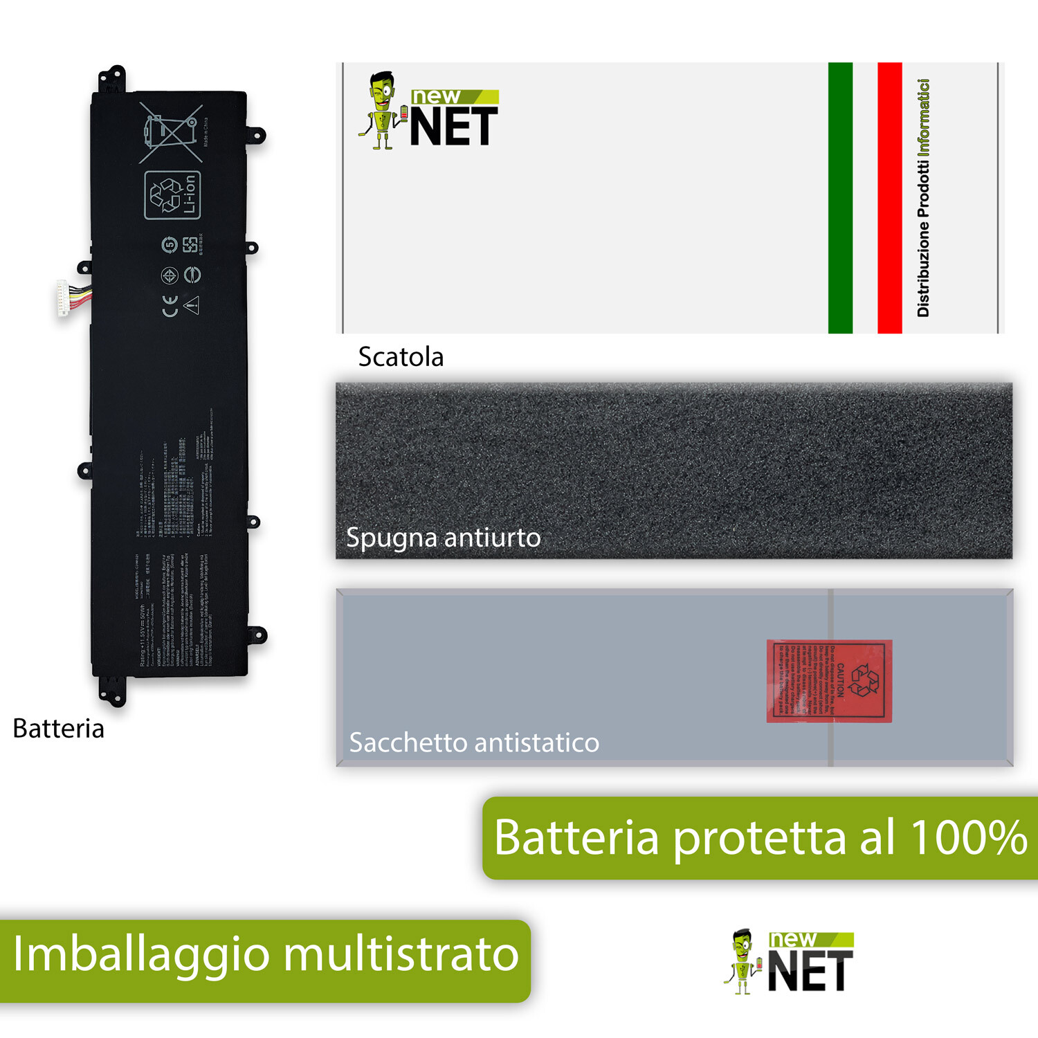 Batteria Da 2600mAh Compatibile Con Asus VivoBook Pro N752VX-GC089T - Foto 7
