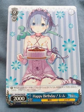 Weiss Schwarz Re:ZERO RZ/S46-P06 PR Promo Rem "Happy Birthday" Japanese - USA