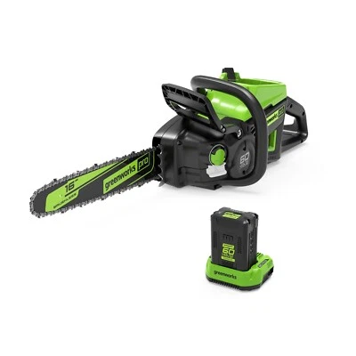 60V Akku Kettensäge 40cm Greenworks GD60CS40K4 mit 4Ah Batterie und 2A Ladegerät