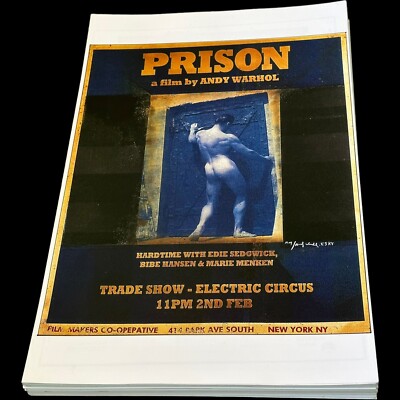 Prison, Andy Warhol Electric Circus, Edie Sedgwick Poster 11 x 17