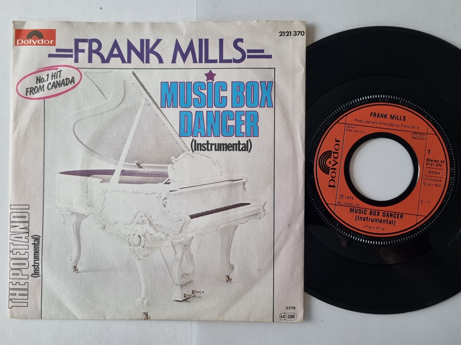 Frank Mills - Music Box Dancer 7'' Vinyl Germany