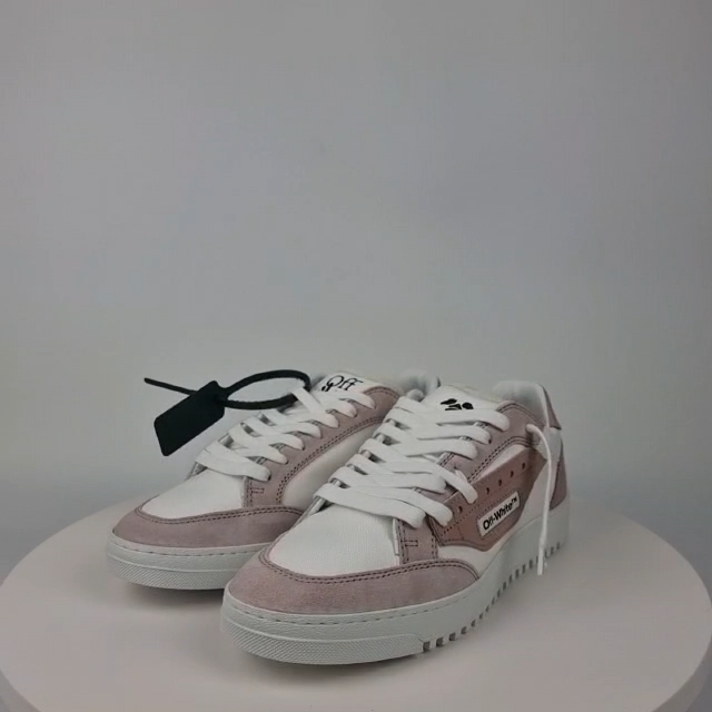 OFF-WHITE 5.0 Women's White And Pink Sneakers New Size 38 US