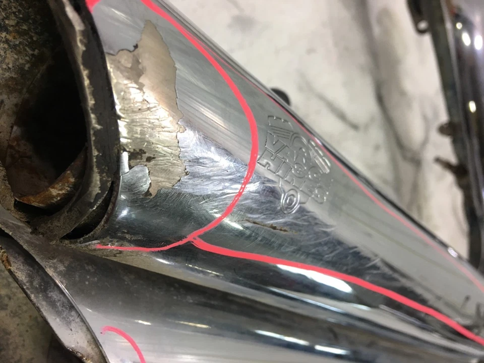 12 Harley FXDB Dyna Street Bob Vance & Hines mercado de accesorios silenciador tubo escape Foto 3 de 4