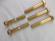 Hex Head Bolt 1/2"- 13 x 3" Long "5 Bolts" Grade 8  Zinc 1/2-13x3