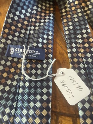 STAFFORD AMAZING DESIGNER DRESS SUIT DESIGNER NECKTIE TIE FREE