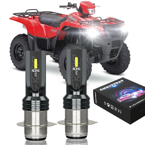 2 Ultra Bright LED Headlight Hi-low Bulbs for 2017-2023 Yamaha Kodiak 700: USA - Bild 1 von 13