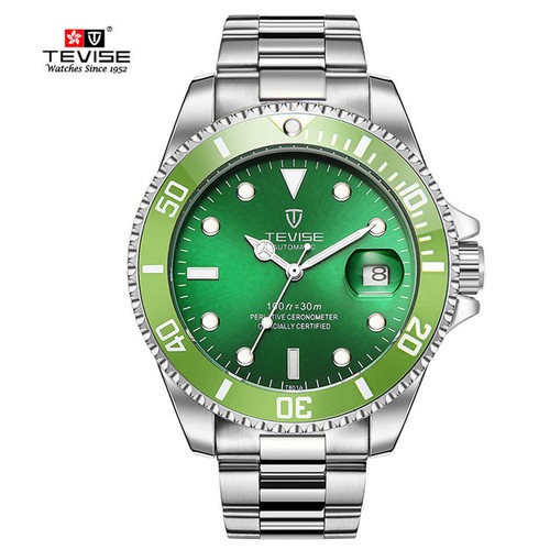 TEVISE Business Luxury Mens quartz watch Wrist Watch Stainless Steel ZW NEW - Picture 5 of 18