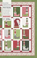 Elfin Around ~ BasicGrey Quilt Pattern ~ Christmas elf holiday pieced Basic Grey