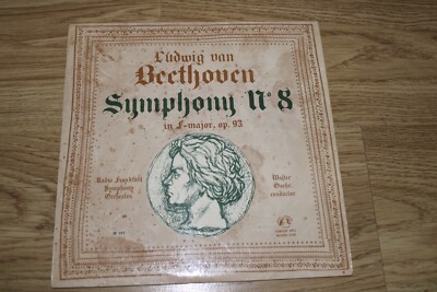 10'' VINYL BEETHOVEN SYMPHONY NO.8 -M197 - WALTER GOEHR - CONDUCTOR