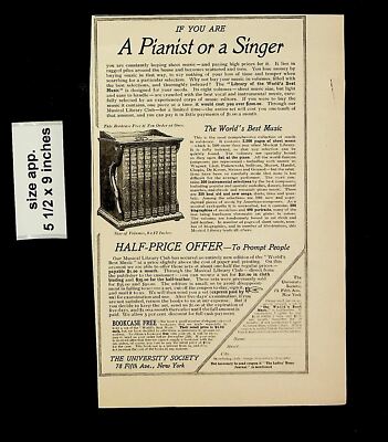 1902 Half Price Offer University Society Vintage Print Ad 17712