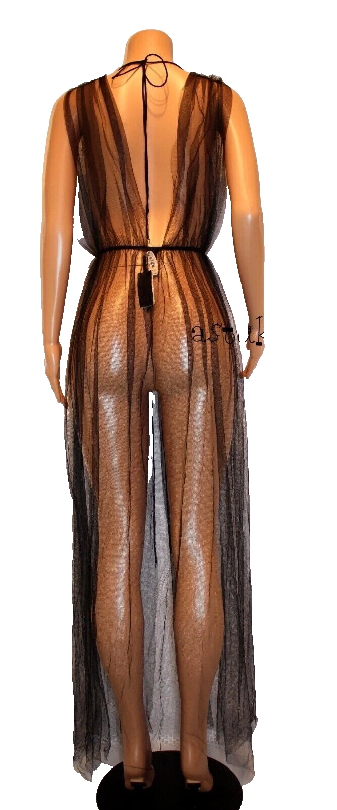 UNDERCOVER $428 00 Victoria's Secret Designer Collection Accappatoio slip in tulle impreziosito taglia O S