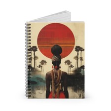 AfroTribal Spiral Notebook - Ruled Line