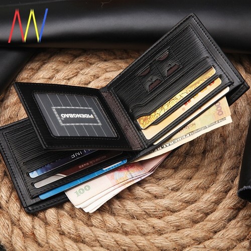 High Qualify Leather Bifold Wallet Card Holder Coin Purse Small Wallet Best Gift - Picture 4 of 17