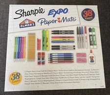 Sharpie Expo Elmer's Paper Mate 38 Count School Office Supply Back To School Kit