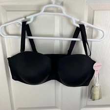 New NWT Women's Cacique Multi-Way Lined Bra Black Size 44DDD Underwire