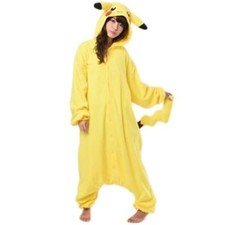 Pokemon Pikachu Fleece Kigurumi Cosplay Costume One Size SAZAC From Japan F/S