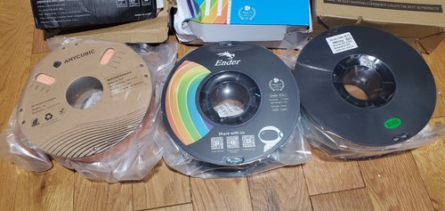 LOT 3 3D ANYCUBIC, CREALITY, & SILK LIKE 3D Printer PLA Filament 1.75mm - Zdjęcie 6 z 9