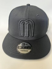 Mexico Baseball M All Black New Era Snapback