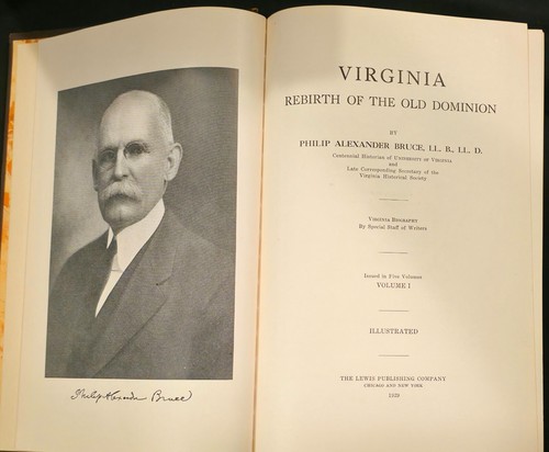 Bruce, VIRGINIA REBIRTH OF THE OLD DOMINION - 1929 1st thus, 5vols. Complete - Imagen 5 de 16