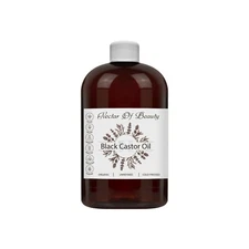 Black castor oil of jamaica 100% pure unrefined toasty smoky 8 oz hair skin nail
