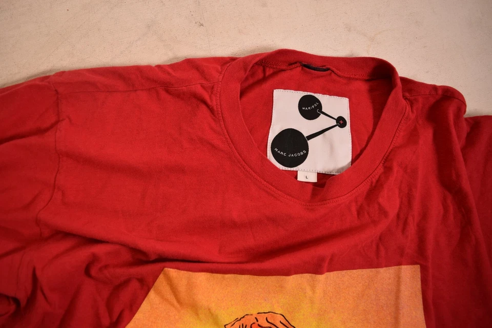 Camiseta Marc By Marc Jacobs Maripol Mujer Americana SS Top Roja M Foto 3 de 3