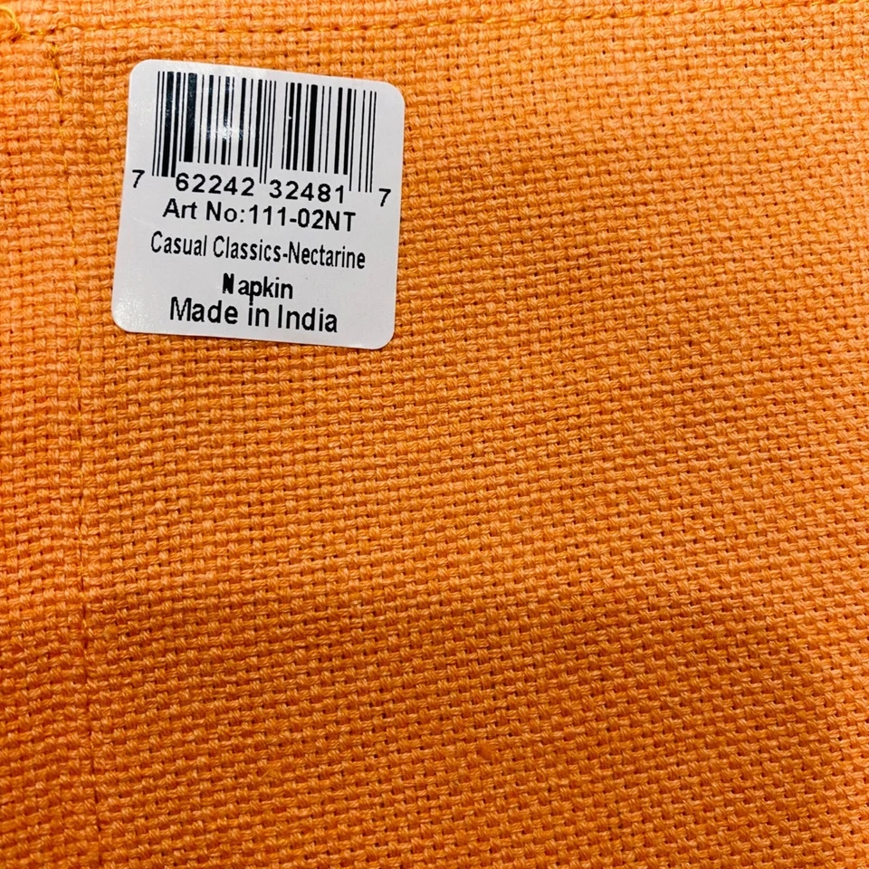 Park Designs Casual Classics Nectarine 20in Woven Cotton Napkins Set of 4 - Image 2 of 2