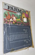 Vintage Sears Wonder Slate Farm Cow Rooster MCM Grosset Dunlap Children Toy Prop