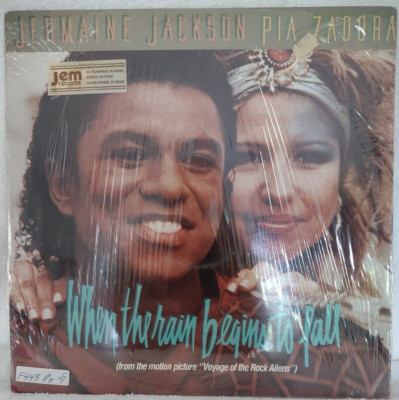 Jermaine Jackson & Pia Zadora - WHEN THE RAIN BEGINS TO FALL - SEALED