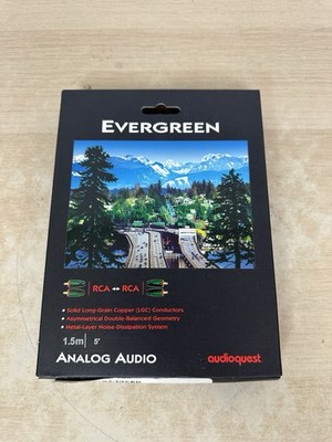AudioQuest Evergreen Analog Audio RCA Male To Male Cable - 1.5m (5 ) - Open Box