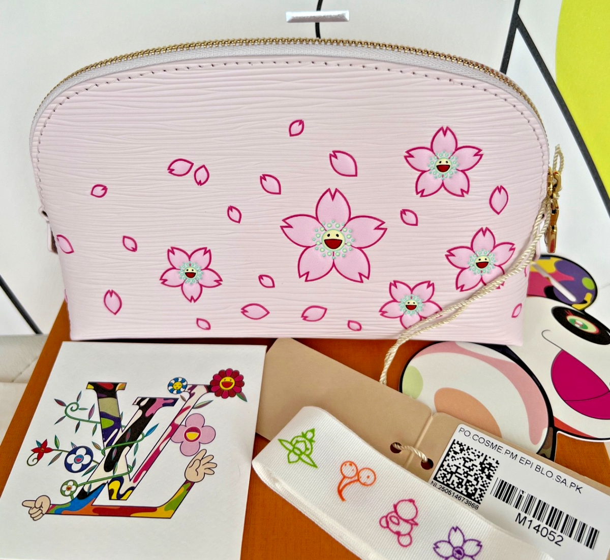 Louis Vuitton x Murakami 2025 Pochette Cosmetic Pouch PM Cherry