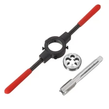 1/2-28 UNEF Thread Tap and Die Set 38mm Die Stock Wrench with Plastic Handle