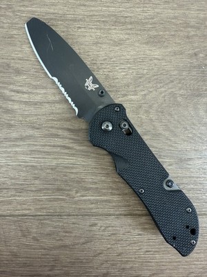 BENCHMADE TRIAGE BLUNT-TIP AXIS LOCK KNIFE BLACK (3.4'' BLADE) (WCP035235)