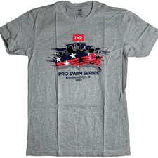 TYR Unisex Pro Swim Series 2019 Bloomington IN Short Sleeve Tshirt Grey - 3XL